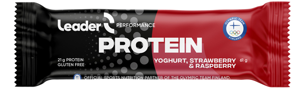 Leader Performance Protein Yoghurt, Strawberry & Raspberry proteiinipatukka 61g